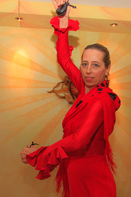 flamenco mit kastanietten